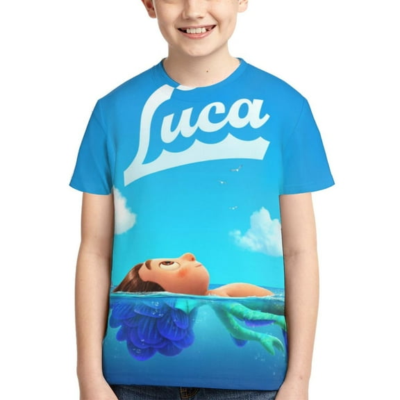 Kids 3D Graphic Luc T-Shirts, Novelty Shirts Crewneck Short Sleeve Tees for Youth Boys Girls