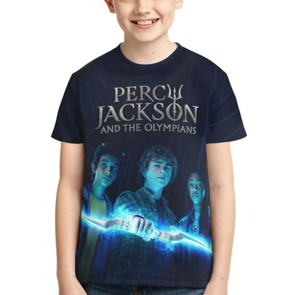 Kids 3D Graphic Percy Jack-so T-Shirts, Novelty Shirts Crewneck Short Sleeve Tees for Youth Boys Girls