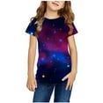thumbnail image 1 of Kids 3D Graphic T-Shirts, Boys Girls Novelty Shirts Crewneck Short Sleeve Tees for 3-14 Years Teens Multicolor b 11-12 Years, 1 of 4