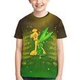 thumbnail image 1 of Kids 3D Graphic Tinker Bell T-Shirts, Novelty Shirts Crewneck Short Sleeve Tees for Youth Boys Girls, 1 of 1