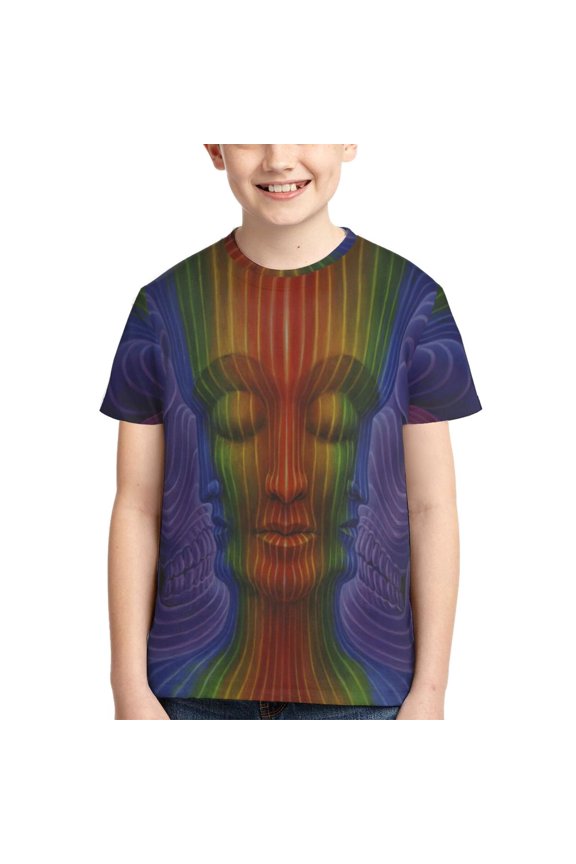 Kids 3D Graphic Tool Lateralus T-Shirts, Novelty Shirts Crewneck Short Sleeve Tees for Youth Boys Girls