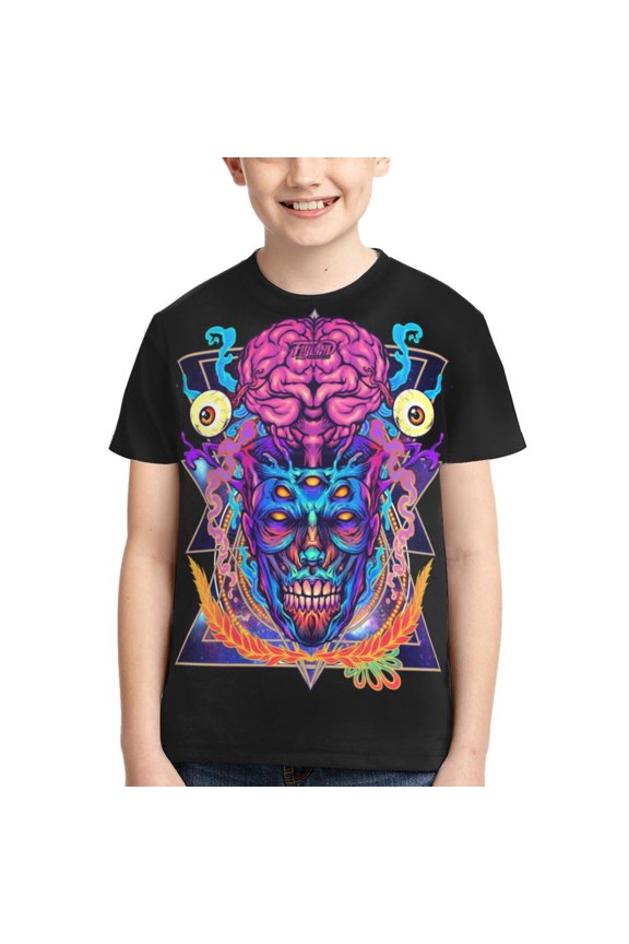 Kids 3D Graphic Tool Lateralus T-Shirts, Novelty Shirts Crewneck Short Sleeve Tees for Youth Boys Girls