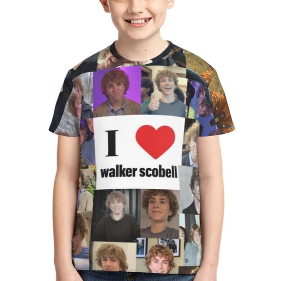 Kids 3D Graphic Walker Scobell T-Shirts, Novelty Shirts Crewneck Short Sleeve Tees for Youth Boys Girls
