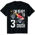 thumbnail image 1 of Kids 3rd Birthday Boy Shirt 3 Year Old Monster Truck Car T Shirt T-Shirt, 1 of 5