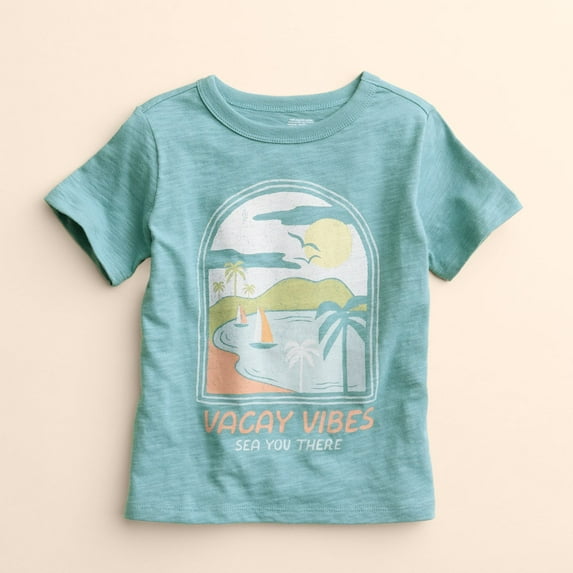 Kids 4-12 Little Co. by Lauren Conrad Organic Graphic Tee Color: Vacay Vibes Eldoro Size: 10