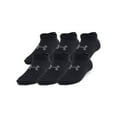 thumbnail image 1 of Kids 4-20 Under Armour Essential No-Show Socks 6-Pack Color: Black Castlerock Size: MEDIUM, 1 of 4