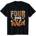 thumbnail image 1 of Kids 4 Four Ever Wild - Savanna African Animals 4th Birthday T-ShirtMen and women, Black T-shirt, size: Extra large S-4XL, 1 of 4