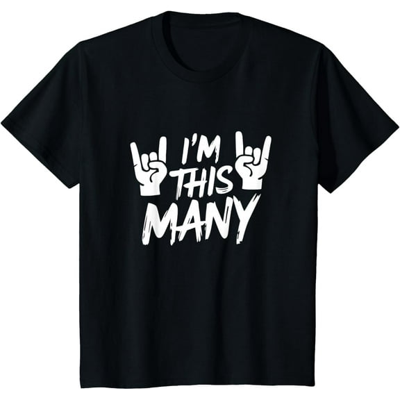 Kids 4th Birthday Boy Four Age 4 Year Old Son Rock Party T-Shirt