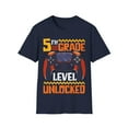 thumbnail image 1 of Kids 5th Grade Level Unlocked First Day Of School Video Game Unisex T-Shirt, 1 of 4