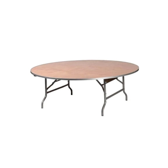 Kids 60" (5 Foot) Round Heavy Duty Plywood Folding Banquet Table by Chivari