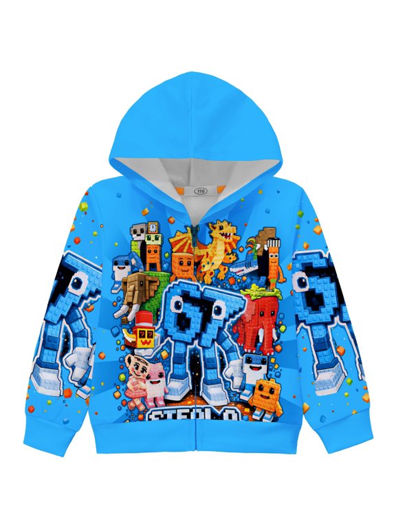 Kids 67 MEME 3D Prints Zip up Hoodie Cartoon Jacket Boys Funny Causal Sweatshirt Youth Steal a Brainrot Hooded Tops 