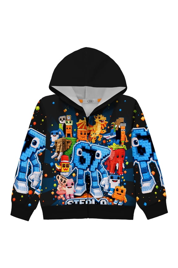 Kids 67 MEME 3D Prints Zip up Hoodie Cartoon Jacket Boys Funny Causal Sweatshirt Youth Steal a Brainrot Hooded Tops 