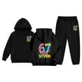 thumbnail image 1 of Kids 67 Six Seven Shirt and Pants Set - Long Sleeve Sweatshirt Jogger Outfit for Boys Girls, 1 of 7