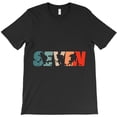 thumbnail image 1 of Kids 7th Birthday Retro Funny Ice Hockey 7 Years Old Boy Sports H37201 Unisex T-Shirt, Up to 5XL Available, 1 of 2