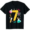 thumbnail image 1 of Kids 7th Birthday Science Themend Nerd Test Tube Scientist T-Shirt, 1 of 4