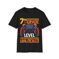 thumbnail image 1 of Kids 7th Grade Level Unlocked First Day Of School Video Game Unisex T-Shirt, 1 of 4