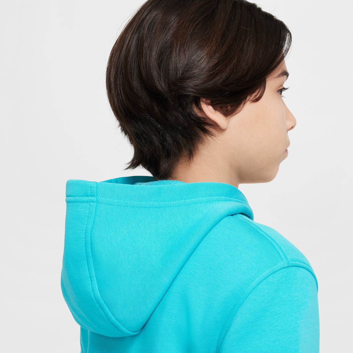 Kids 8-20 Nike Club Fleece Hoodie Color: Light Armory Blue