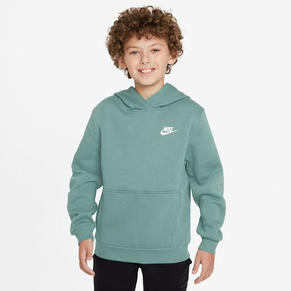 Kids 8-20 Nike Sportswear Club Embroidered Logo Fleece Pullover Hoodie Color: Cannon Size: MEDIUM