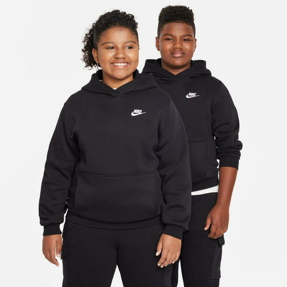 Kids 8-20 Nike Sportswear Club Fleece Pullover Hoodie Color: Black Size: XL PLUS