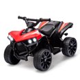 thumbnail image 1 of Kids ATV 4 Wheeler, 6V Ride On Toy w/ 1.8 Mph Max Speed, Wear-Resistant Wheels, Led Lights, Foot Pedal and Music, Electric Vehicle Quad Car for Kids Toddlers (Red), 1 of 7