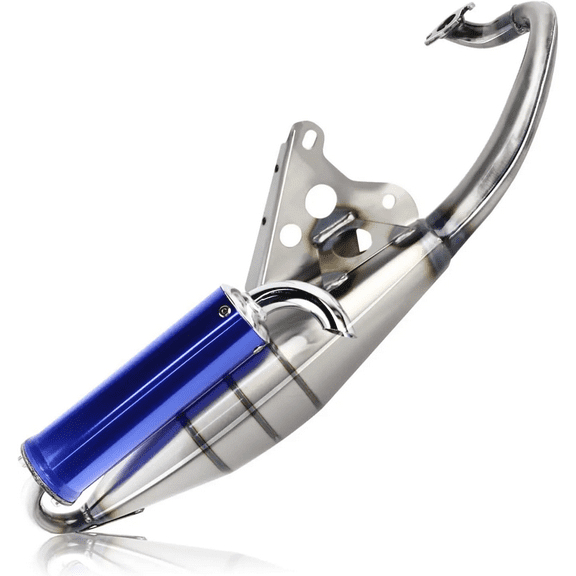 Kids ATV Parts Performance Exhaust Pipe Muffler for Yamaha 50cc Jog Scooter/Moped, Blue 1E40QMB