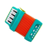 Kids Accordion Mini Accordion Instrument Toy Accordion Educational For Beginners Kids Stage Performance(Not Equipped With Battery) Learn To Button Buckle Zip Snap Lace & Tie The Baby Crawling Toys