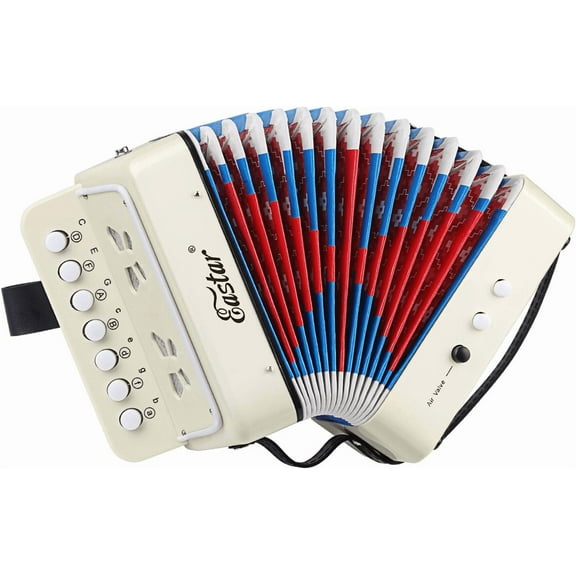 Kids Accordion Toy Accordian Mini Musical Instruments 10 Keys Button for Child C
