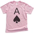 thumbnail image 1 of Kids Ace Of Spades T-shirt, Youth Kids Boy Girl T-Shirt, Cute Ace T-shirt, Cards Shirt, Poker Shirt, Light Pink, Small, 1 of 4