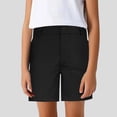 thumbnail image 1 of Kids Active Shorts Athletic Running Black Shorts High Waisted Girls Size 4-5 Years Clothes, 1 of 3