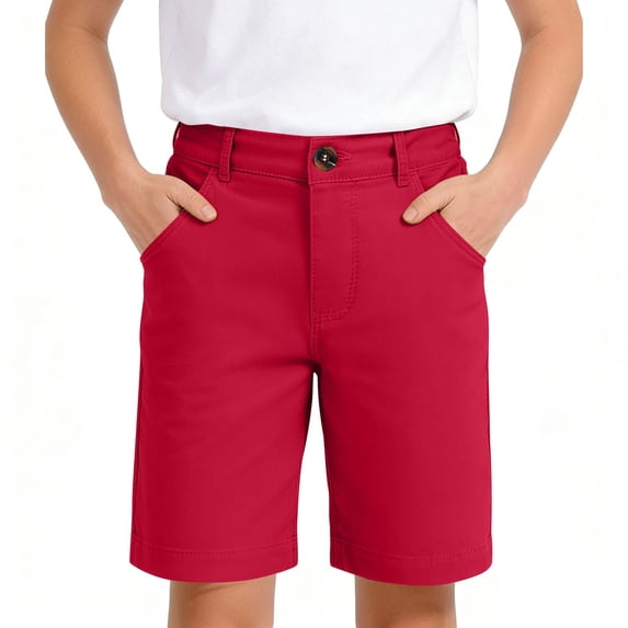 Kids Active Shorts Athletic Running Red Shorts Elastic Baby Girl Summer 5-6 Years