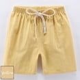 thumbnail image 1 of Kids Active Shorts Athletic Running Yellow Shorts Elastic Boys 4-5 Years Clothes, 1 of 4
