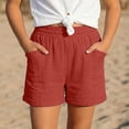 thumbnail image 1 of Kids Active Shorts Pull on Red Shorts Elastic Waist 10-11 Years Girls Clothes, 1 of 4
