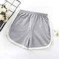thumbnail image 1 of Kids Active Shorts Quick Dry Workout Grey Shorts High Waisted Outfits for Girls 18-24 Months, 1 of 2