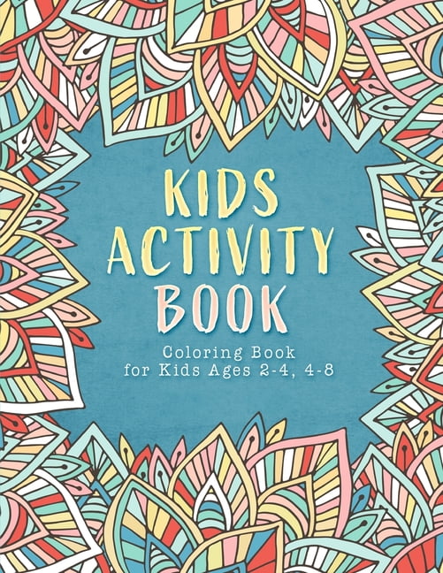 Kids Activity Book : Food Coloring Book for Toddlers, Kids Ages 2-4, 4-8, Early Learning, Preschool and Kindergarten (Paperback)