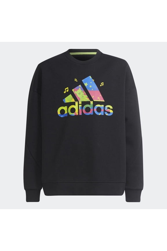 Kids Adidas x LEGO VIDIYO Crewneck Sweatshirt H65319 Black