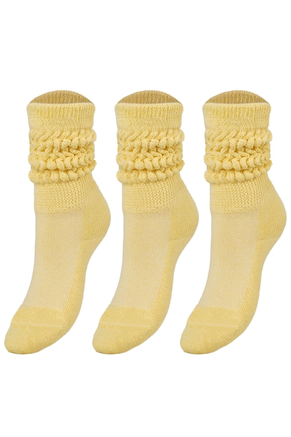 Kids' Adjustable Knee Socks 3-Pack - Cotton Blend Slouch Socks for Ages 3-15 (3 Size Options)