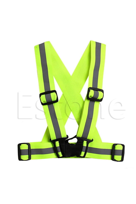 Kids Adjustable Safety Security Visibility Reflective Vest Gear Stripes Jacket