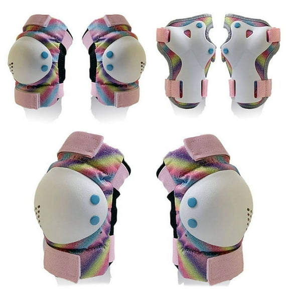 Kids/Adult Knee Pads Elbow Pads Wrist Pads Protective Gear Set for Skates, Bicycles, BMX Bikes,Skateboards(S)