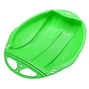 Kids Adult Round Sand Slider Disc Toy, Snow Sled Ski Pad Board, Durable Plastic Construction, Rope Handle Grip, Winter Outdoor Fun, 26 Inches Diameter, Bright Colors