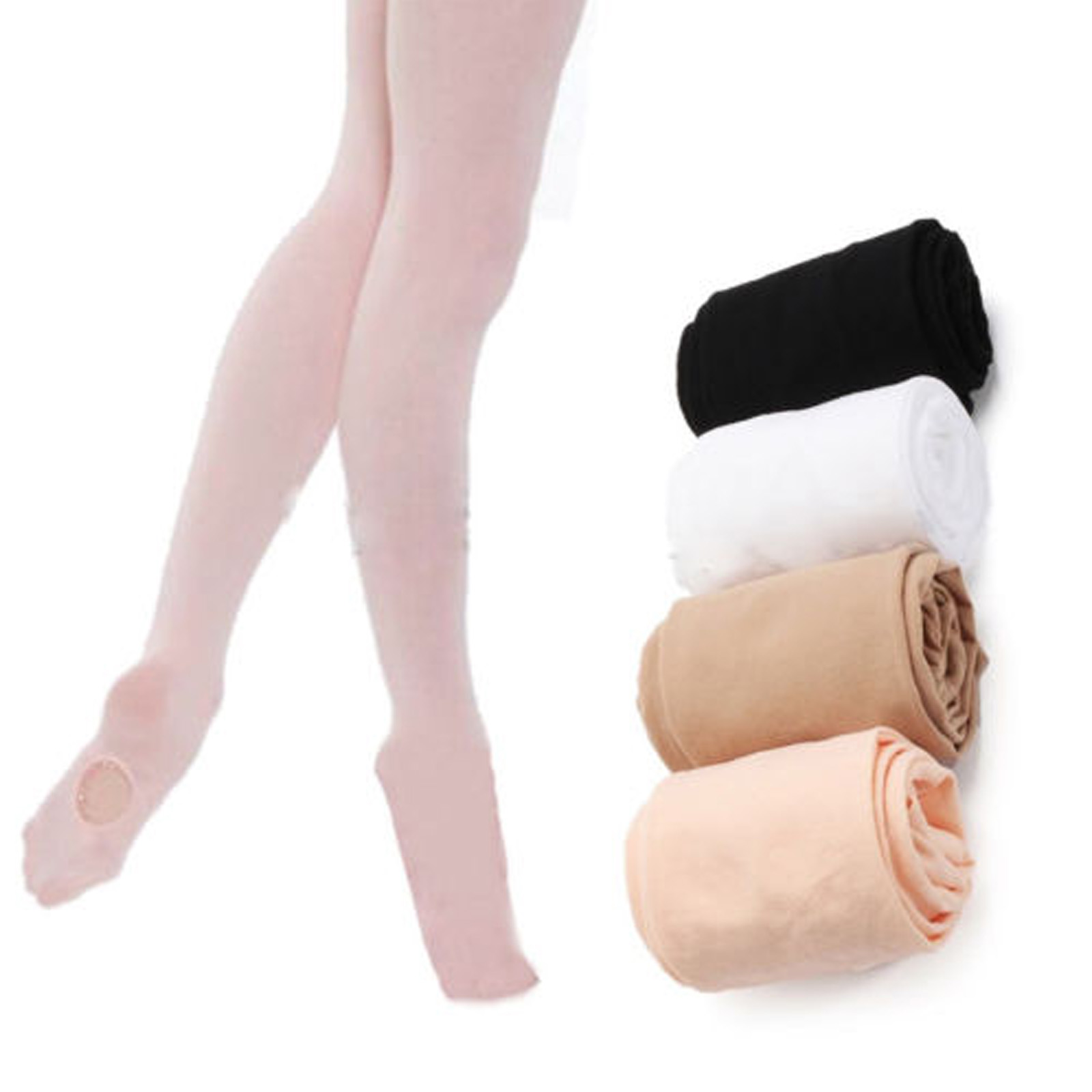Kids Adults Convertible Tights Dance Stocking Ballet Pantyhose Candy