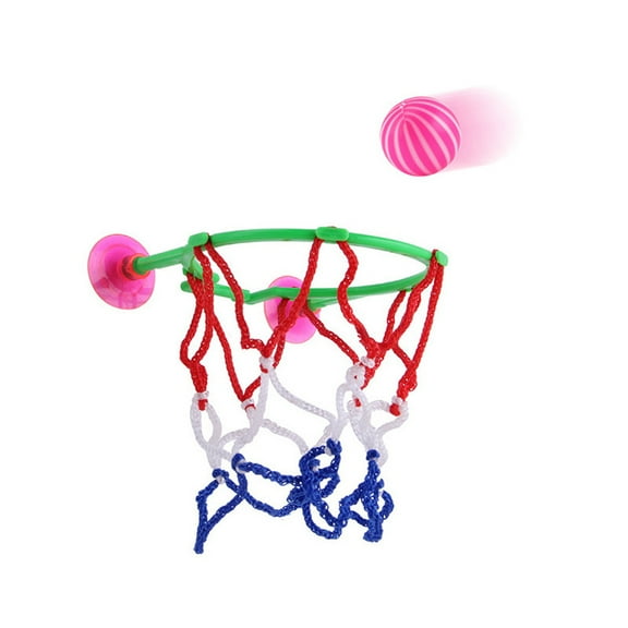 Kids Adults Portable Suction Cup Mini Toy Basketball Hoop Net Ball Play Set