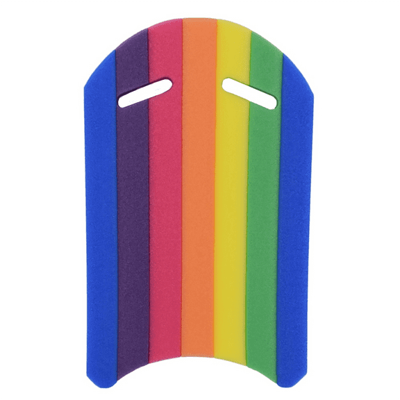 Kids Adults Rainbow Swimming Kickboard Foam Float Kick Board Pool Training Aid Hand Tool