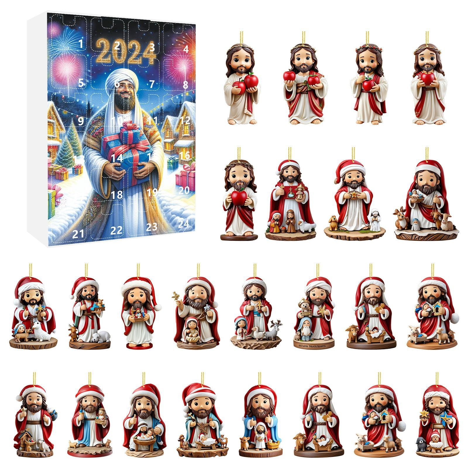 Kids Advent Calendar 2024 2D Christmas Nativity Advent Calendar ...
