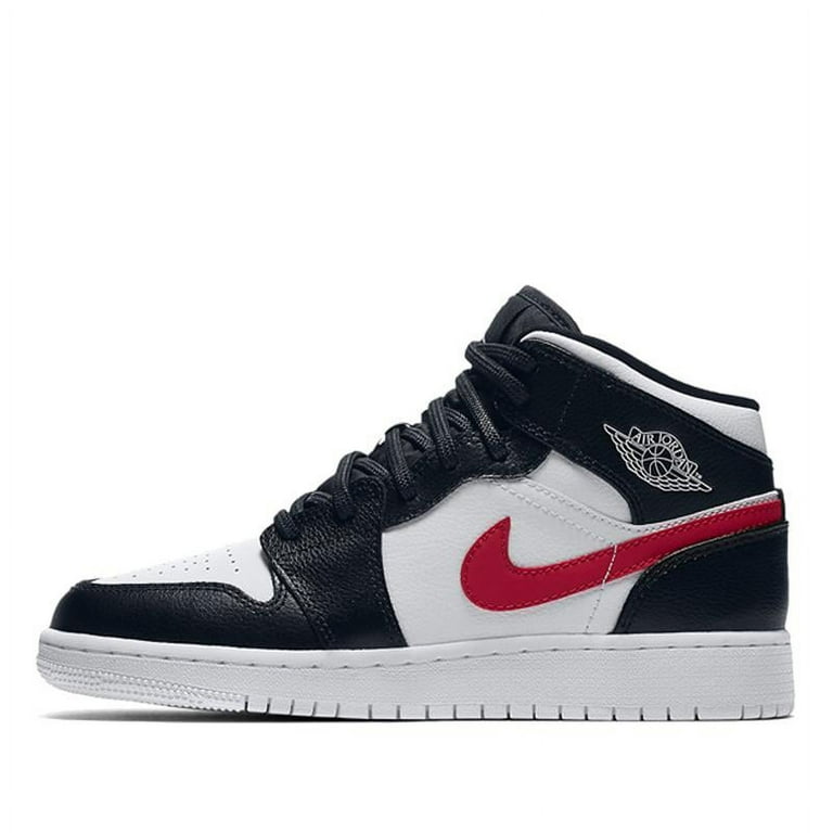 Air jordan 1 clearance mid black/white/university red/tour yellow