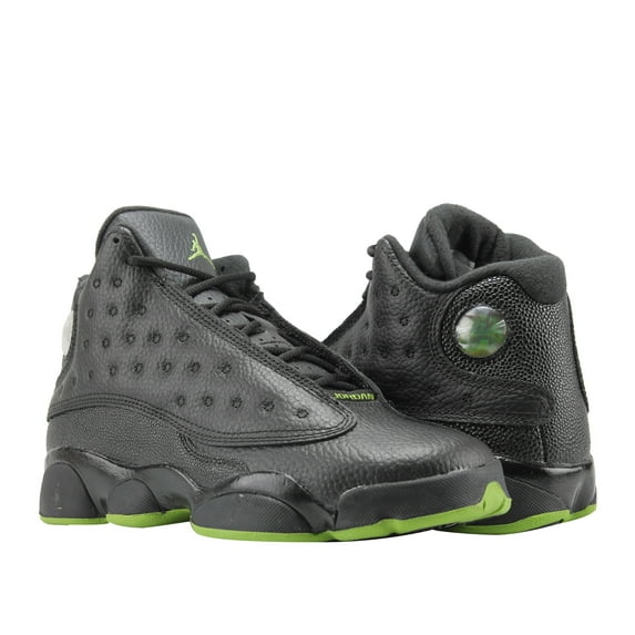 Kids Air Jordan 13 XIII Retro GS Altitude Green Black 414574-042