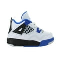 thumbnail image 1 of Kids Air Jordan 4 IV Retro TD Motorsport White Game Royal Black 308500, 1 of 6
