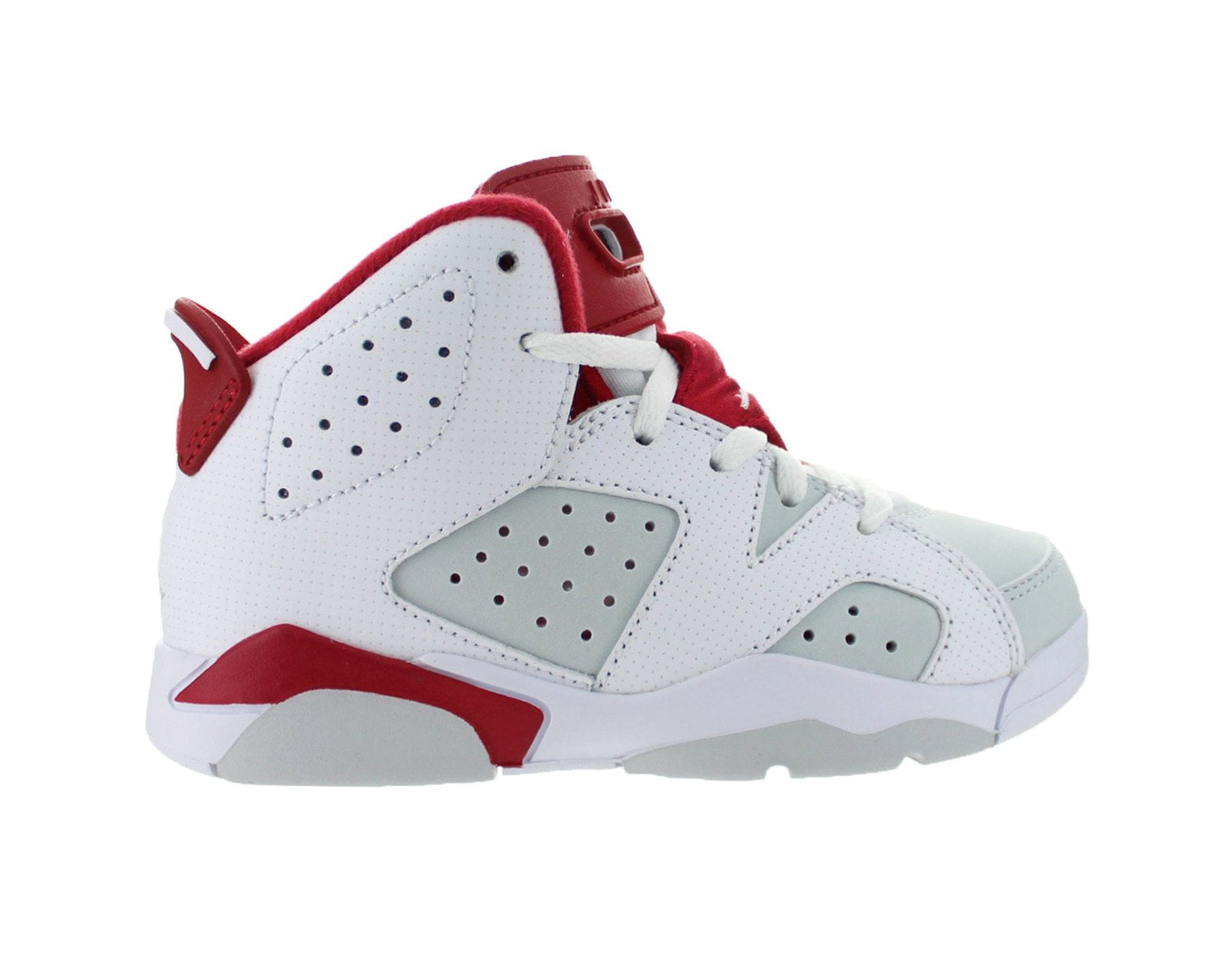 Kids Air Jordan Retro 6 VI PS Alternate Hare White Pure Platinum 