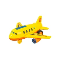 Kids Airplane Toys, Friction Powered Toddler Toy Airplane with Colorful LED Flashing Light, Gift for Boys Girls Ages 3-12