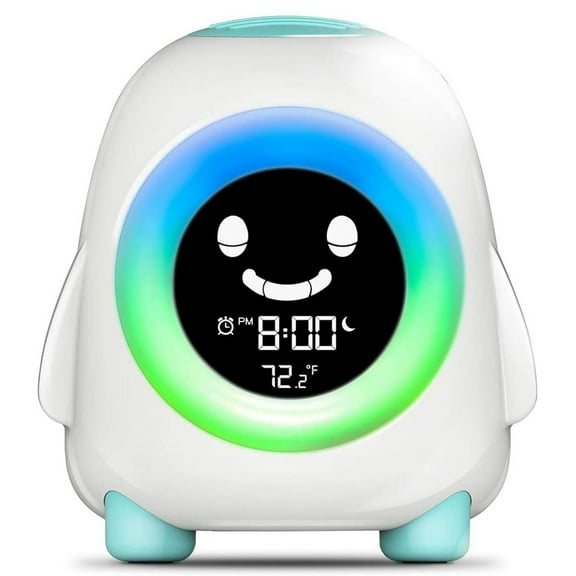 Kids Alarm Clock, Alarm Clock for Kids, Ready to Wake Up Sleep Trainer, Colorful Night Light, Nap