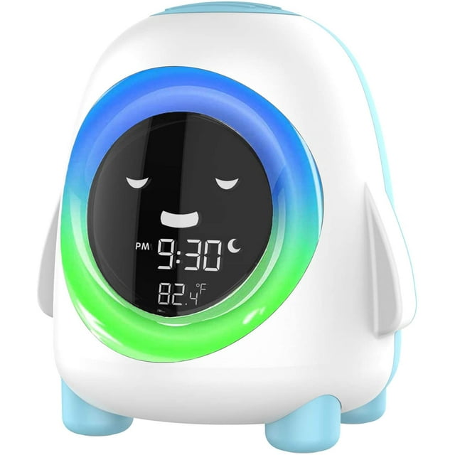 Kids Alarm Clock, Cute Clock For Toddlers Sleep Trainer With Night